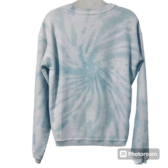 Varsity Spirit NCA Nationals Ribbed Sweatshirt  Womens Size XS Blue White TieDye - Picture 2 of 10